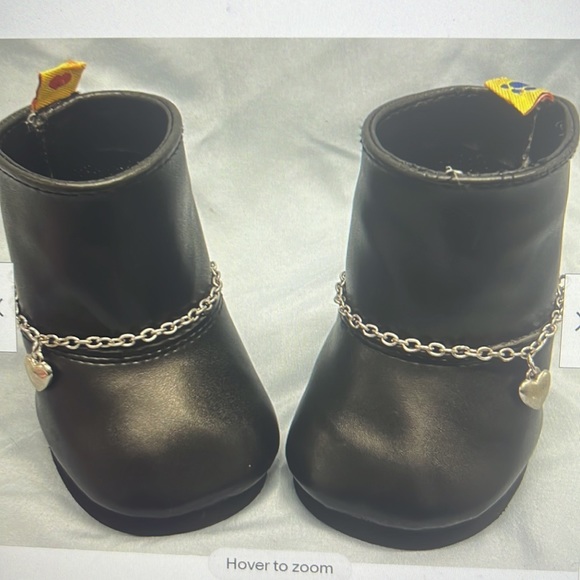 Build a Bear Rockstar Diva Sparkly 2000s outfit w/ Black Boots Silver Pink - Picture 4 of 8